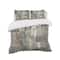 Designart 'Grey Silver Geometric Composition' Geometric Bedding Set - Duvet Cover & Shams